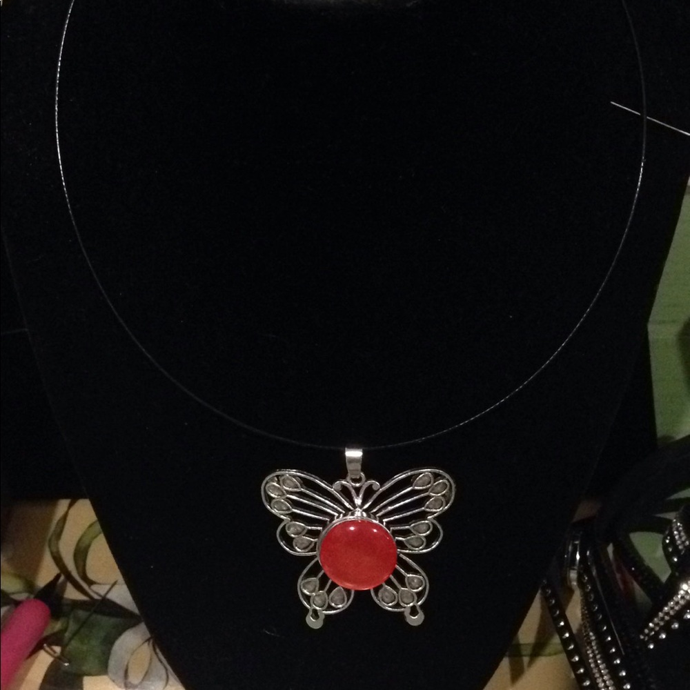 Silver butterfly 🦋 necklace